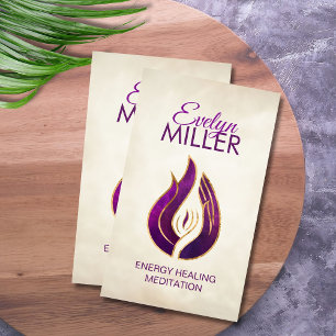 Flamme violette - Carte de visite de flamme violet