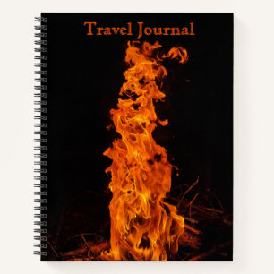 Flamme Wilde Bonfire-Nacht-Fotografie Reise Notizbuch