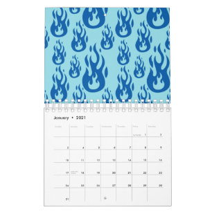 Flammen Ästhetik EGirl Feuer Verbrennung Y2K Kalender