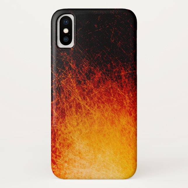Flammen aus zerklüftetem Feuer Case-Mate iPhone Hülle (Rückseite)