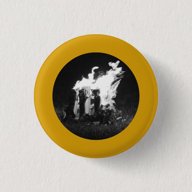 Flammen Button (Vorderseite)
