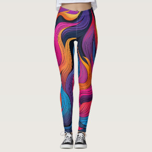 Flammen der Farbe Leggings