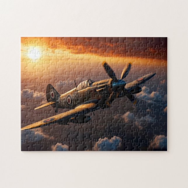 Flammen des Himmels: Aufstieg eines Spitfire (Horizontal)