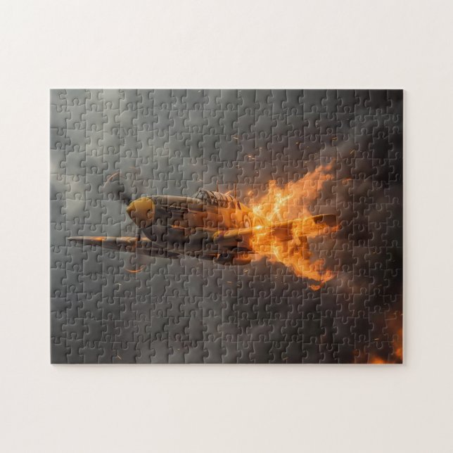Flammen des Himmels: Aufstieg eines Spitfire (Horizontal)