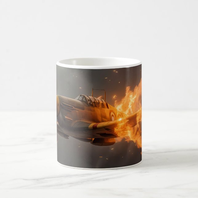 Flammen des Himmels: Aufstieg eines Spitfire Kaffeetasse (Mittel)