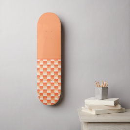 Flammen einer Kerzen- und Orangenkombination Skateboard