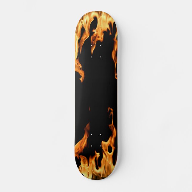 Flammen – Flamme – Flame – Flames – Feuer – Fire S Skateboard (Vorderseite)
