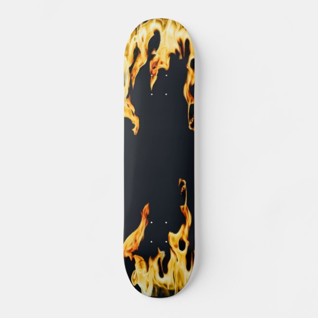 Flammen - Flamme - Flammen - Flammen - Feuer - Feu Skateboard (Vorderseite)
