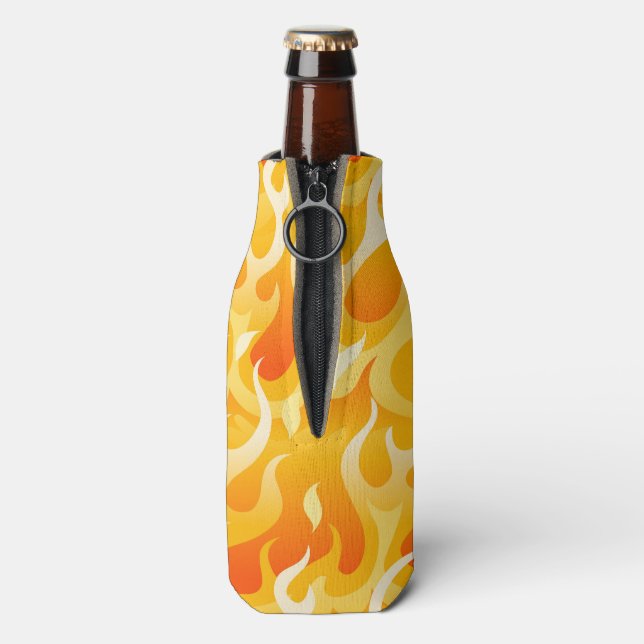 Flammen Flaschenkühler (Flasche Rückseite)