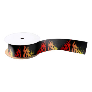 Flammen-Grafik-Band Satinband