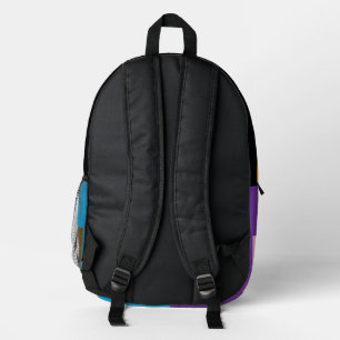 Flammen in abstrakten Farben Bedruckter Rucksack