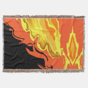 Flammen in der Nacht Decke