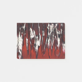 Flammen in Rot bis Schwarz Post-it Klebezettel