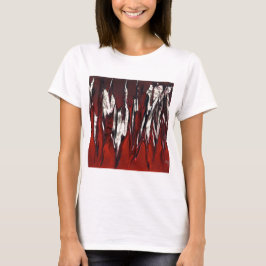 Flammen in Rot bis Schwarz T-Shirt