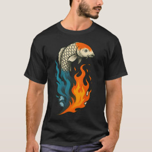 Flammen-Koi T-Shirt
