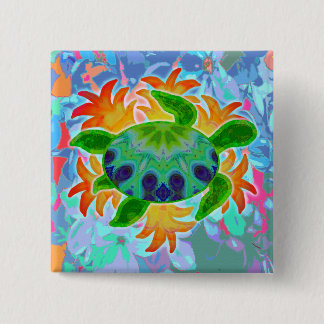 Flammen-Schildkröte Button