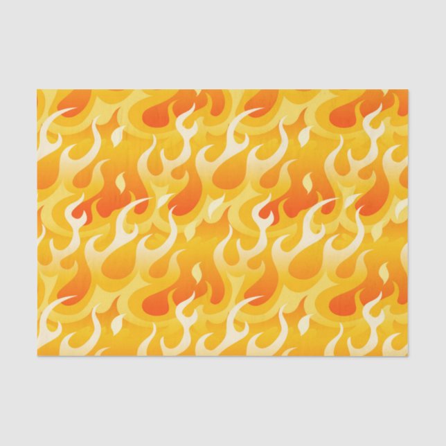 Flammen Seidenpapier (Vorderseite)
