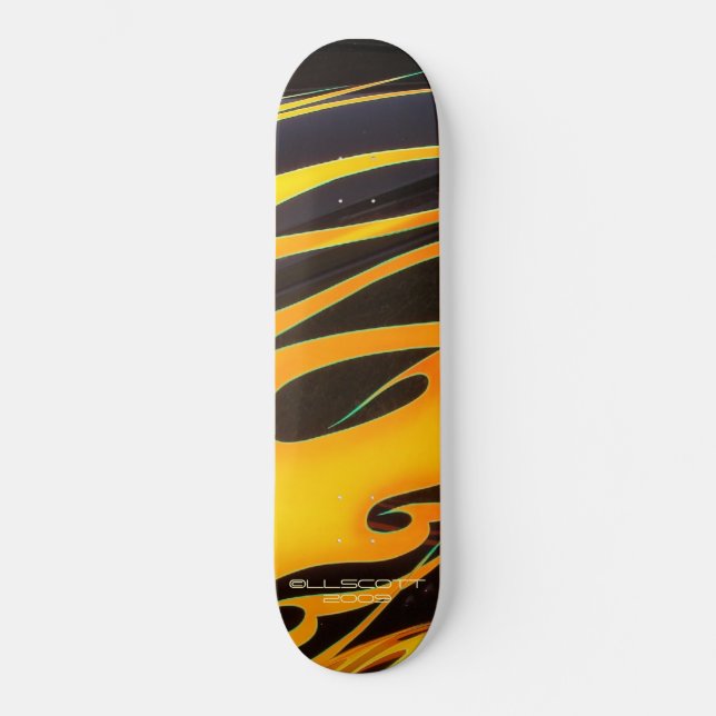 Flammen-Skateboard-Entwurf Skateboard (Vorderseite)