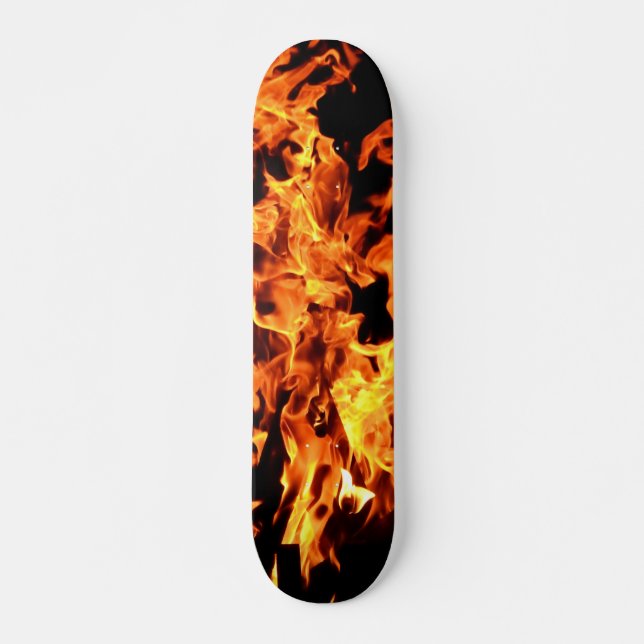 Flammen-Skateboard Skateboard (Vorne)