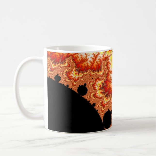 Flammen Sun - Fraktal Kaffeetasse (Links)