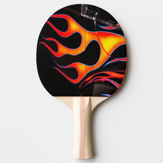 Flammen Tischtennis Schläger (Vorderseite)