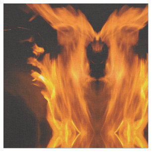 Flammen und Flammen Abstrakt Stoff
