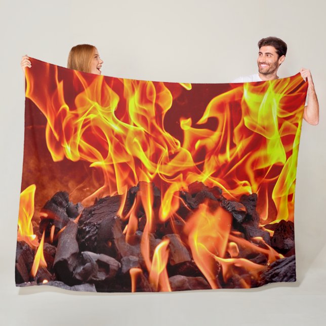 FLAMMEN und GLUT Fleecedecke (Beispiel)