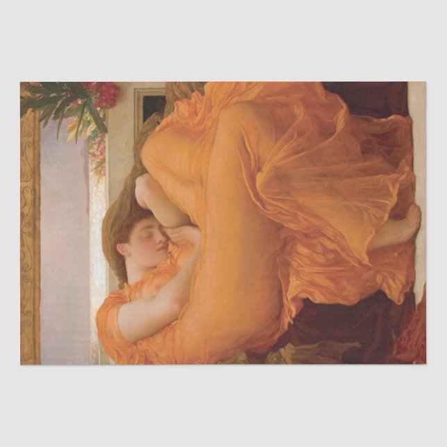 Flammen von Juni durch Frederic Leighton Seidenpapier (Vorderseite)