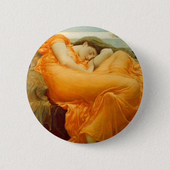 Flammen von Juni durch Frederick Leighton Button (Vorderseite)