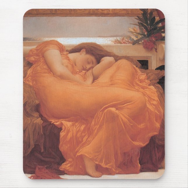 Flammen von Juni durch Frederick Leighton Mousepad (Vorne)