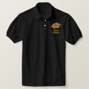 Flammenangan besticktes Shirt (Polo-Shirt)
