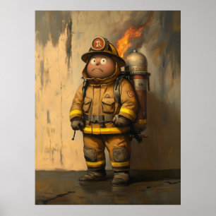 Flammenangst: Der überwältigende Feuerwehrmann Poster