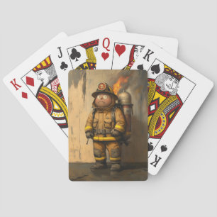 Flammenangst: Der überwältigende Feuerwehrmann Spielkarten