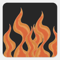 Flammenaufkleber
