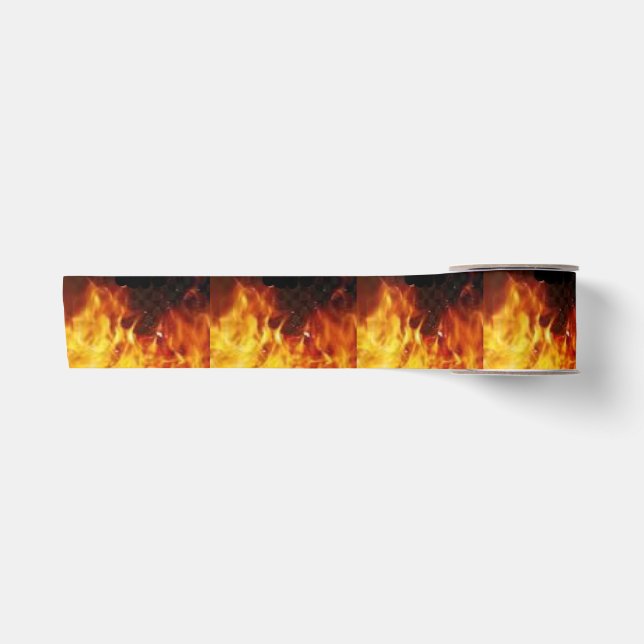 Flammenband Satinband (Vorderseite)