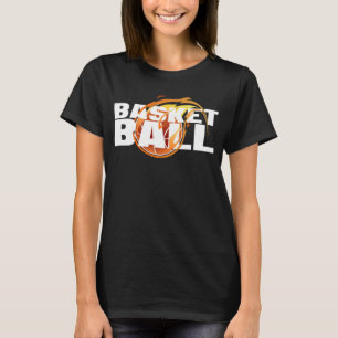 Flammenbasketballbasketball in Flammen ummantelt 1 T-Shirt