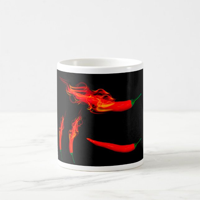 Flammende Chili Paprika Kaffeetasse (Von Creator hochgeladen)