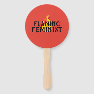 Flammende feministische RBG Feminismus Flammen 20 Fächer