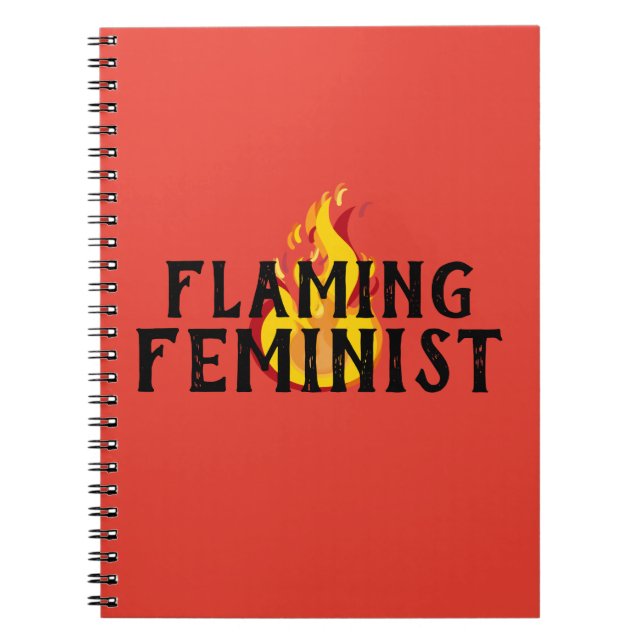 Flammende feministische RBG Feminismus Flammen 20 Notizblock (Vorderseite)