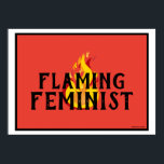 Flammende feministische RBG Feminismus Flammen 20 Poster<br><div class="desc">Feministisch roter Hintergrund mit farbigen Flammen. Dieses Design, das von Ruth Bader Ginsburgs Erklärung Inspiriert wurde, sie sei eine "flammende Feministin", erinnert uns daran, dass weiblich zu sein bedeutet, dass man denkt, Frauen seien Menschen. Wahrer Feminismus ist intersektionell, und wahre Feministinnen wissen, dass Transfrauen Frauen sind und sie anstelle von...</div>