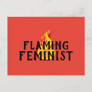 Flammende feministische RBG Feminismus Flammen 20  Postkarte