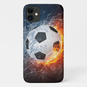Flammende Football-/Fußball-Wurfkissen Case-Mate iPhone Hülle