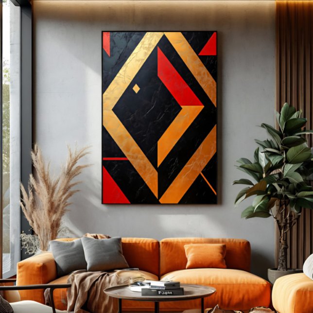 Flammende Geometrien Leinwanddruck (Von Creator hochgeladen)