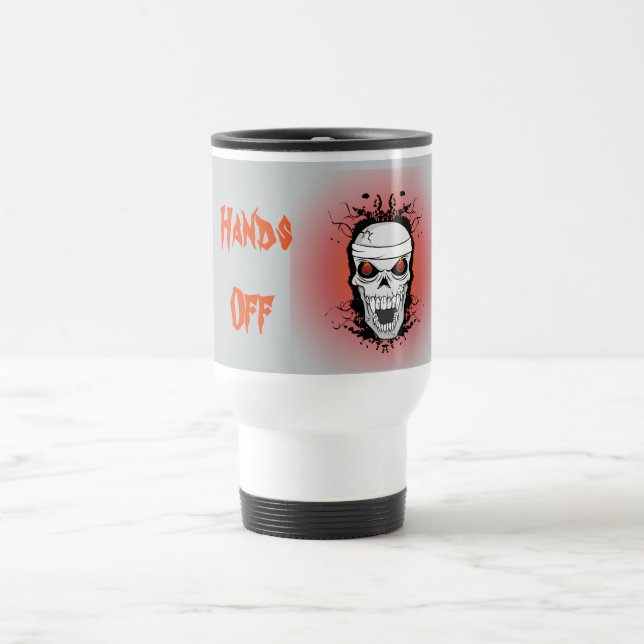 Flammende Skulpturenfrösche. Reisebecher (Mittel)
