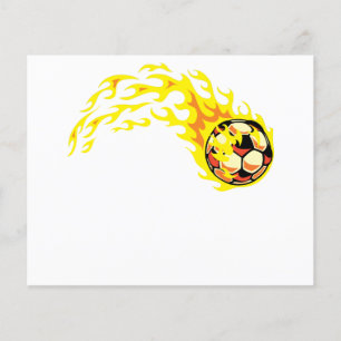 Flammender Fußball Flyer