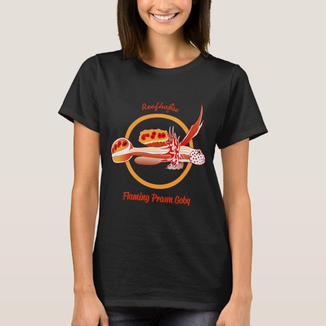 Flammender Garnelen-Grundel T-Shirt (Vorderseite)