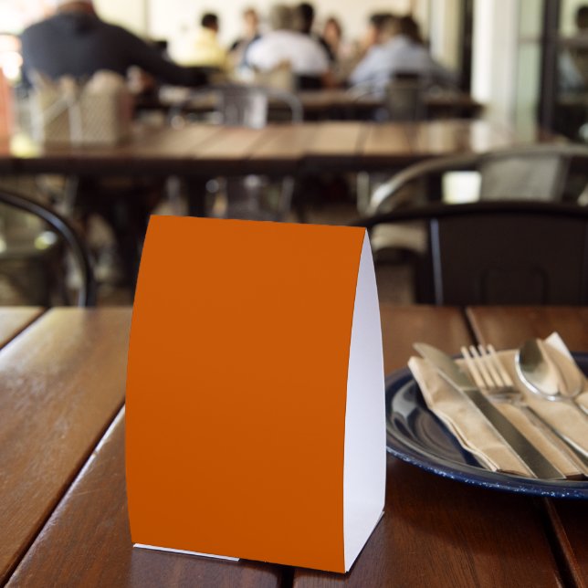 Flammendes Orange Tischaufsteller (In Situ (Restaurant))