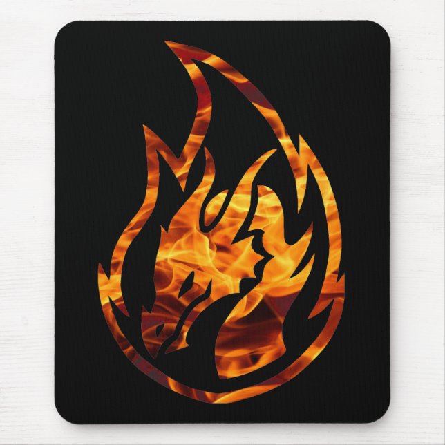 Flammendrache 1 mousepad (Vorne)
