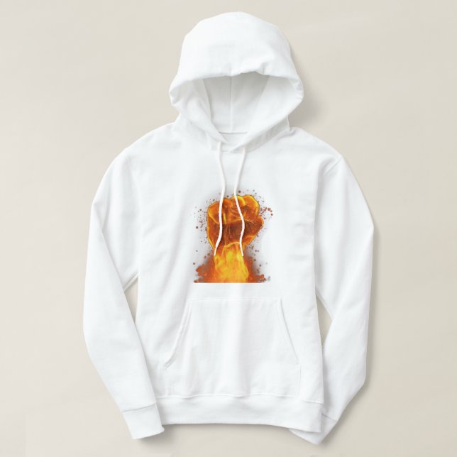 Flammenfaust Hoodie (Design vorne)