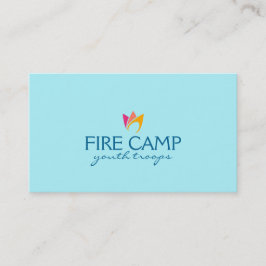 Flammenfeuer (Flammen von orange bis rosa) Visitenkarte
